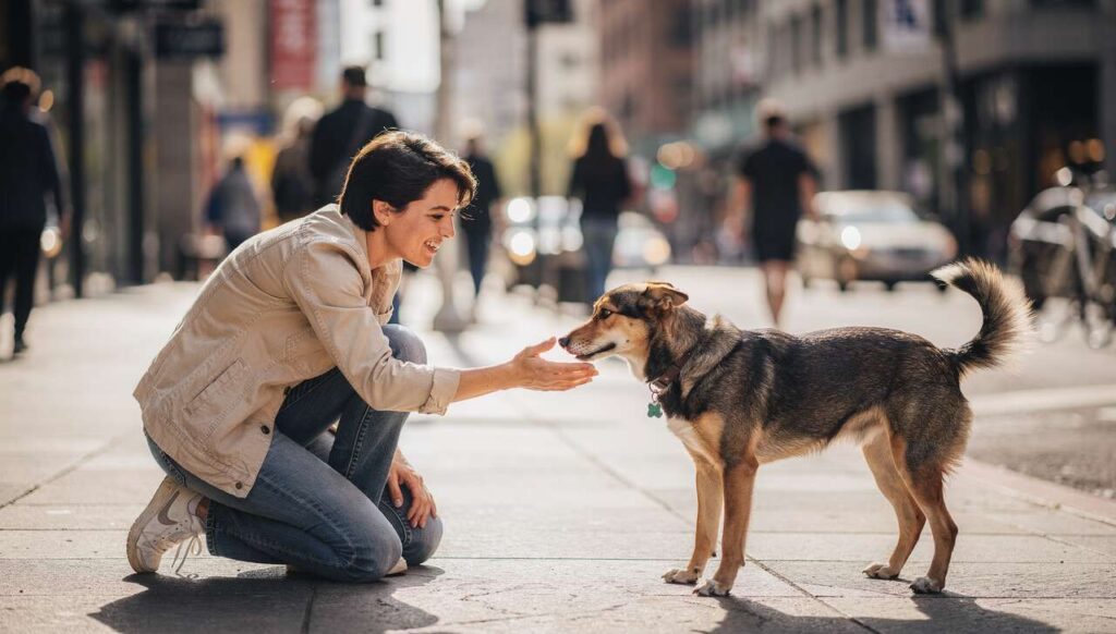 Laut Psychologie: Wer fremde Hunde auf der Straße anspricht, zeigt eine seltene Empathieform